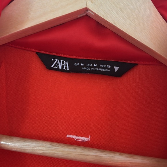 Zara Red Track Jacket - Picture 4 of 8